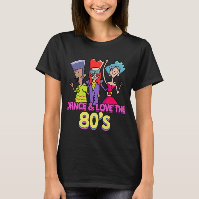 T-shirt ADORE LES ANNÉES 80 Danser Cool (Devant)