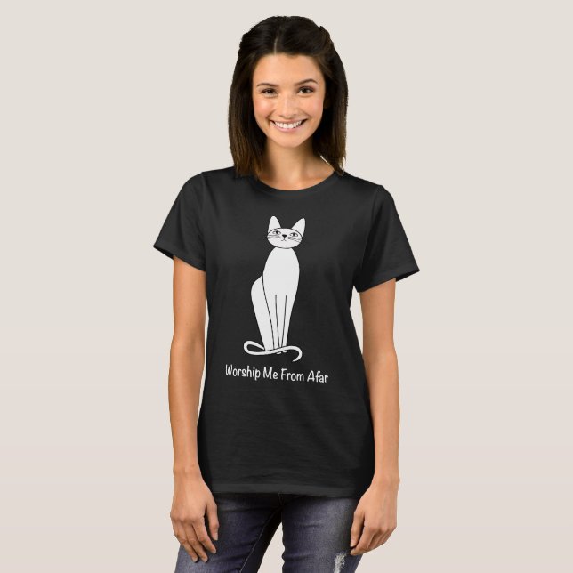 T-shirt Adorez-moi de Afar Cat (Devant entier)