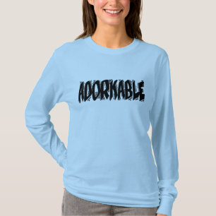 T-shirt Adorkable, texte foncé