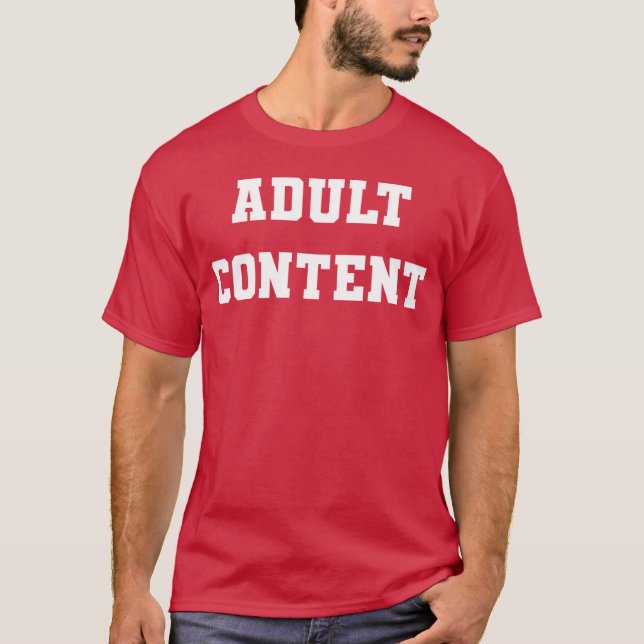 T-shirt Adult Content - vintage (Devant)