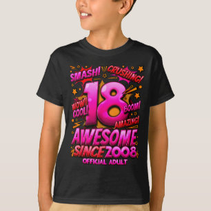 T-shirt Adulte 18 ans pour garçons 18e anniversaire garçon