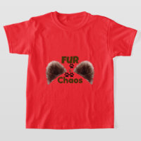 T-Shirt Adulte Amoureux d'Animaux Fur & Chaos Drôl