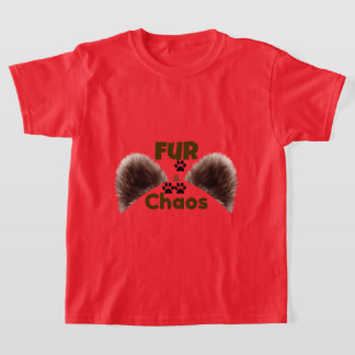 T-Shirt Adulte Amoureux d'Animaux Fur & Chaos Drôl