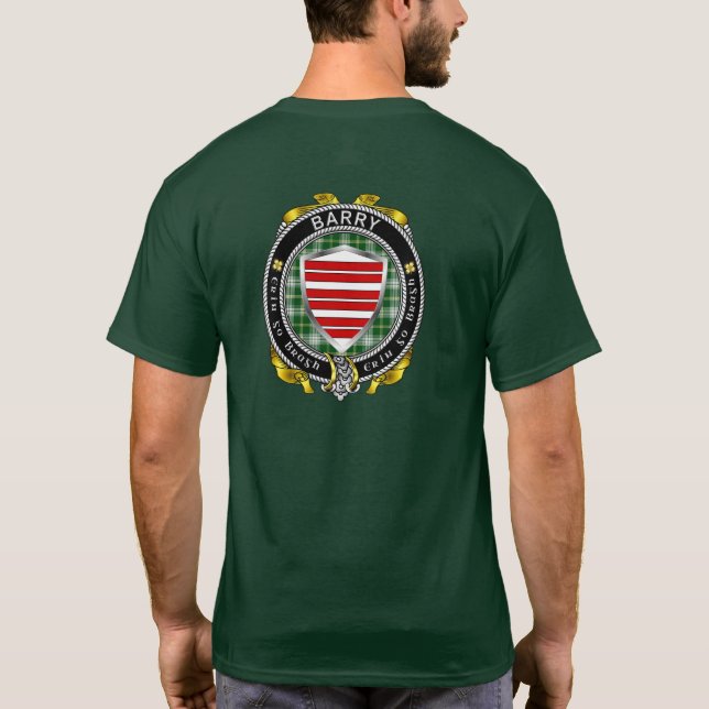 T-shirt adulte Barry Irish Shield (Dos)
