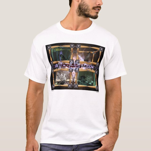 T-shirt adulte "de fonction d'onde grand" (Devant)