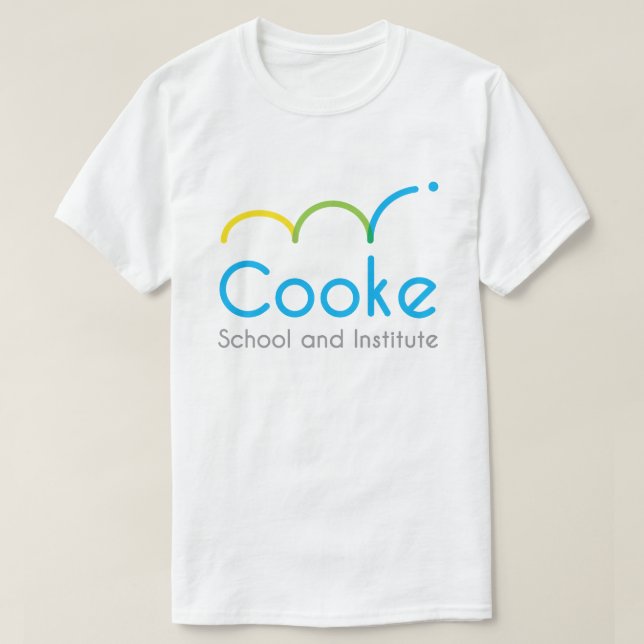 T-shirt ADULTE de logo de Cooke, blanc (Design devant)