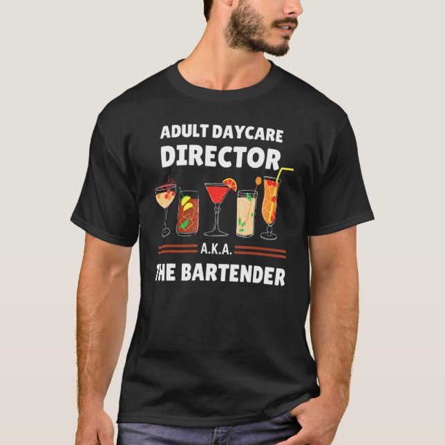 T-shirt Adulte Directeur De La Garde D'Enfants Aka The Bar (Devant)