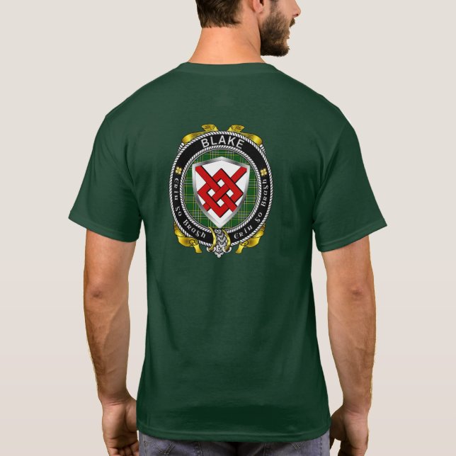T-shirt adulte du Bouclier irlandais Blake (Dos)