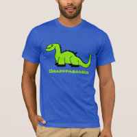 T-shirt adulte personnalisé de dinosaure pour le