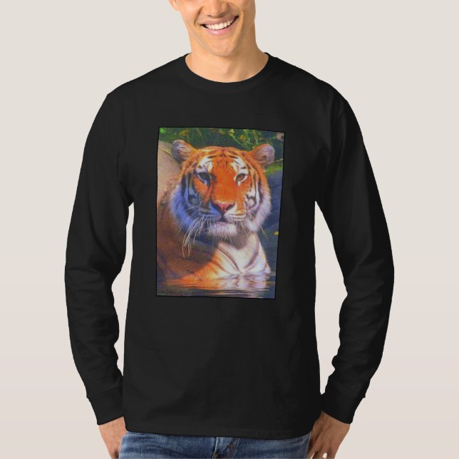 T-shirt Adulte Sibérien Tigre Long (Devant)