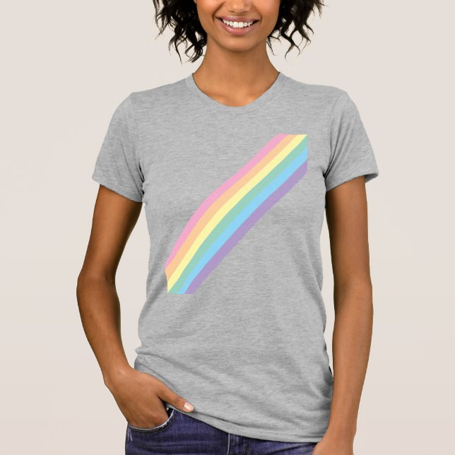 T-shirt adulte Stormy Sky & Rainbow (Devant)