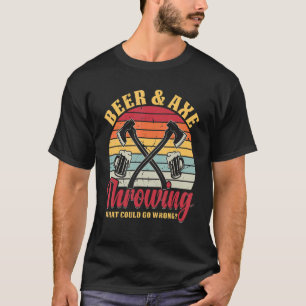 T-shirt Adultes de la hache à l'intérieur de la bière Ax J