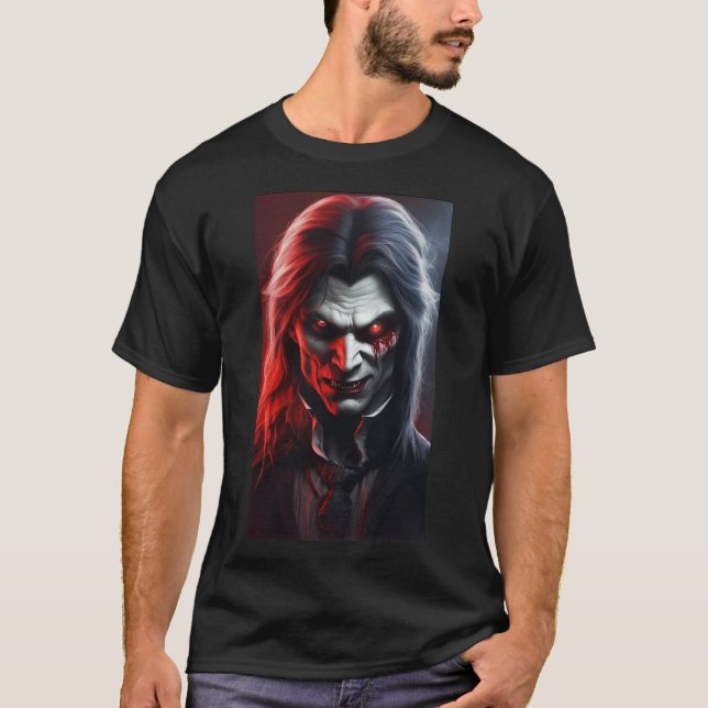 T-shirt Adultes halloween vampire mort-mort humanoïde effr (Devant)