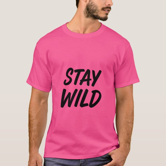 T-shirt Adventure Calling - Stay Wild (Devant)
