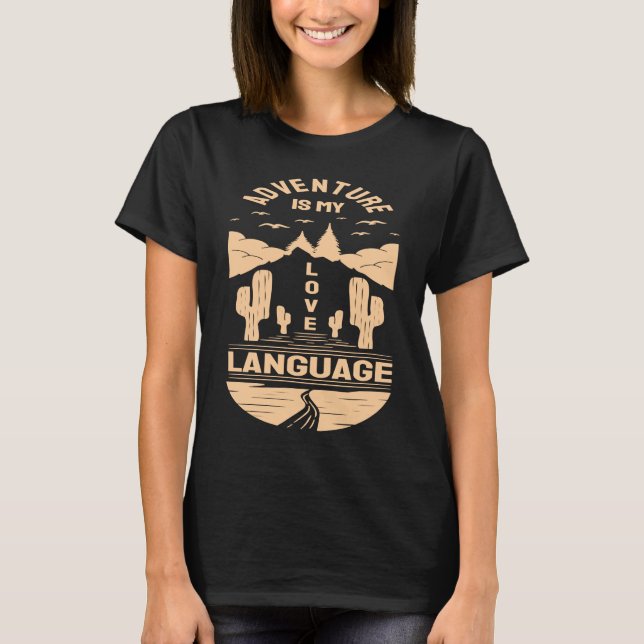 T-shirt Adventure is My Love Language  Camp Graphic Plus S (Devant)