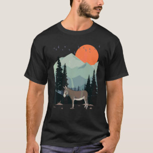 T-shirt Adventure Landscape Mountain Sun Pine Tree Wild Mu