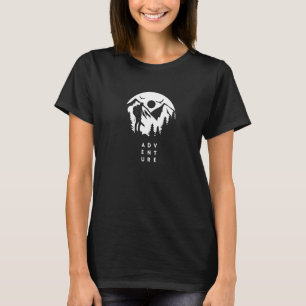 T-shirt Adventure Mountains Randonnées Trails Forêt