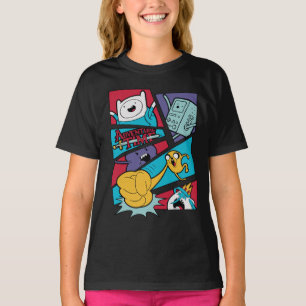 T-shirt Adventure Time Action Panel Graphic