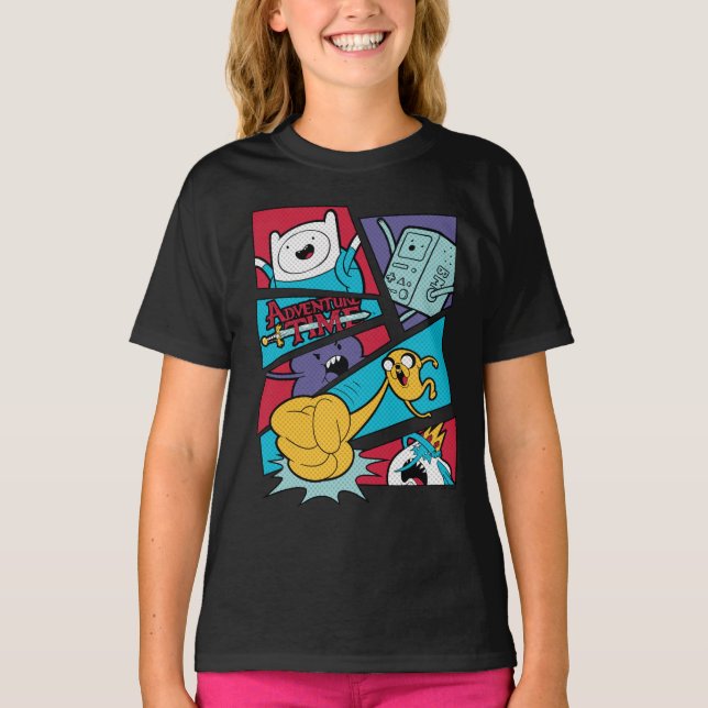 T-shirt Adventure Time | Action Panel Graphic (Devant)