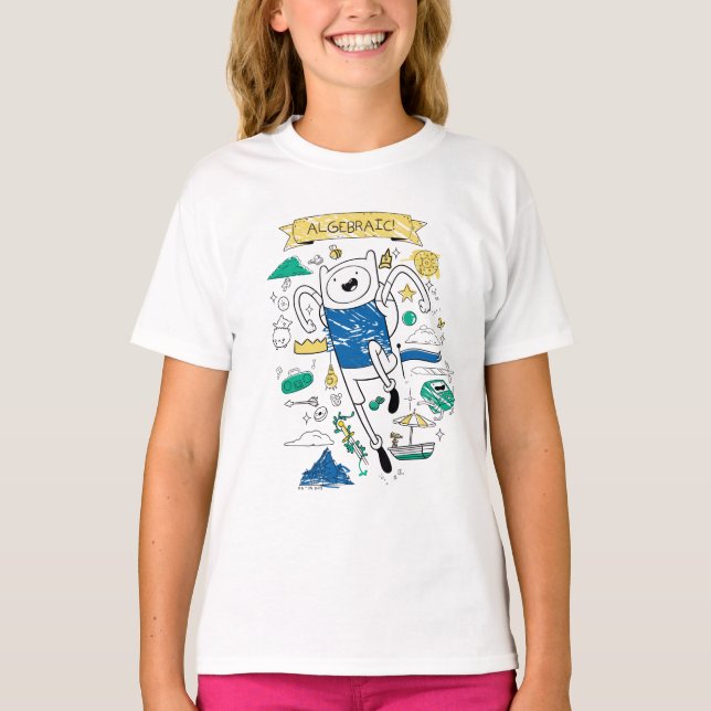 T-shirt Adventure Time | "Algebraic" Finn Sketch (Devant)