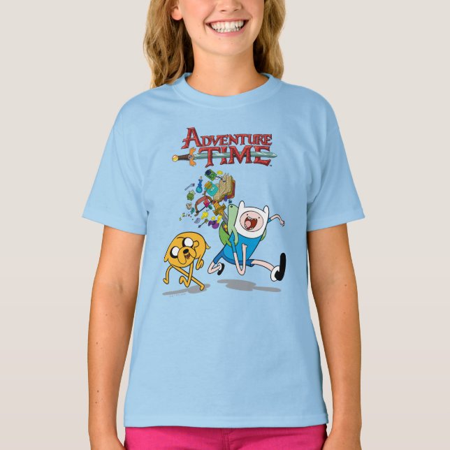 T-shirt Adventure Time | Finn's Backpack Adventure Gear (Devant)