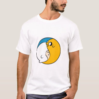 T-shirt Adventure Time Jake and Finn Yin and Yang
