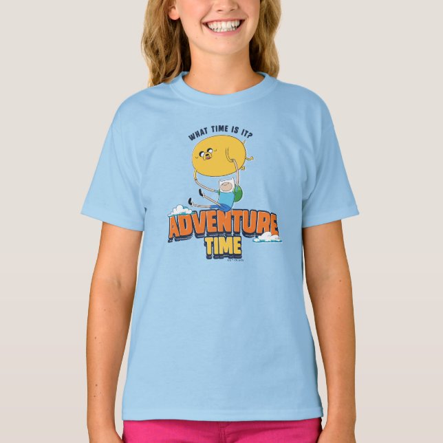 T-shirt Adventure Time | Jake Floating With Finn (Devant)
