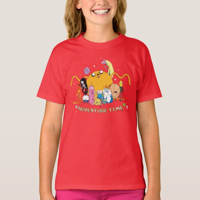 T-shirt Adventure Time | Large Jake Group Graphic (Devant)
