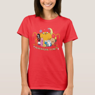 T-shirt Adventure Time Large Jake Group Graphic