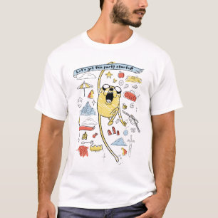 T-shirt Adventure Time Party Jake Sketch