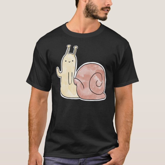 T-shirt Adventure Time Snail Friend  (Devant)