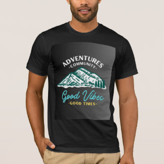 T-shirt "Adventures Community, Good Vibes Good Time" :