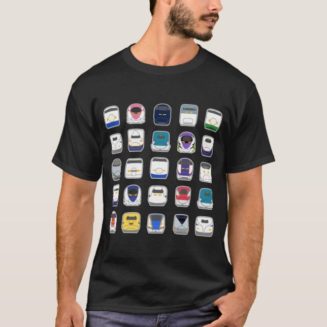 T-shirt Adventurous Bullet Trains Collection  (Devant)