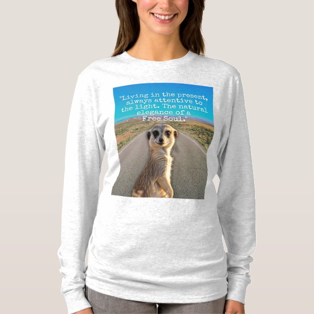 T-shirt Adventurous Meerkat Living (Devant)