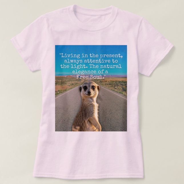 T-shirt Adventurous Meerkat Living (Design devant)