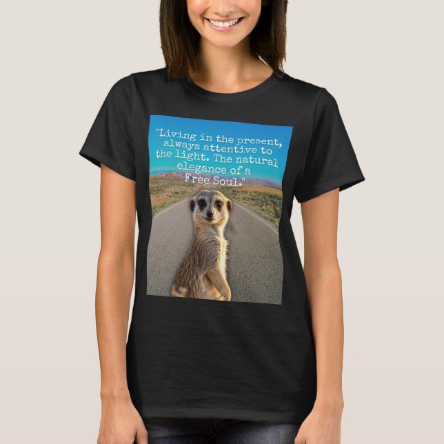T-shirt Adventurous Meerkat Living (Devant)
