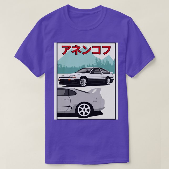 T-shirt AE86 vs Supra (Design devant)