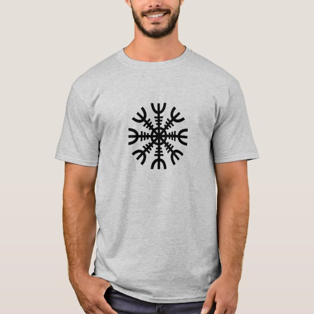 T-shirt Aegishjalmur : La barre de la crainte (Devant)