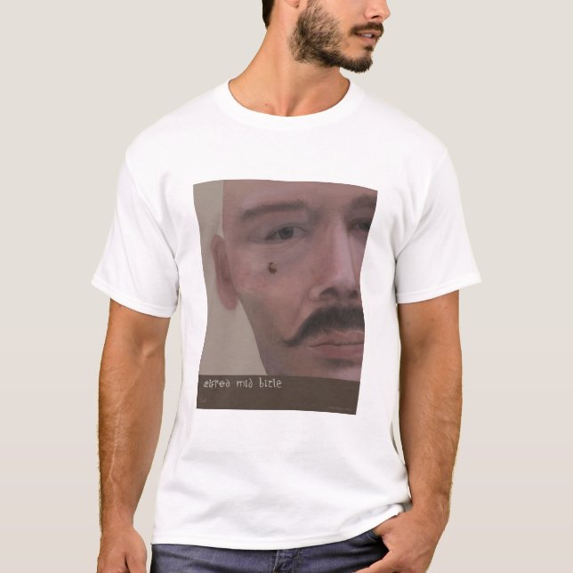 T-shirt AElfred milieu bitle ('Alfred avec un bousier') (Devant)