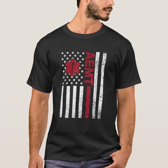 T-shirt AEMT Advanced Emergency Médicale Technicien USA Fl (Devant)