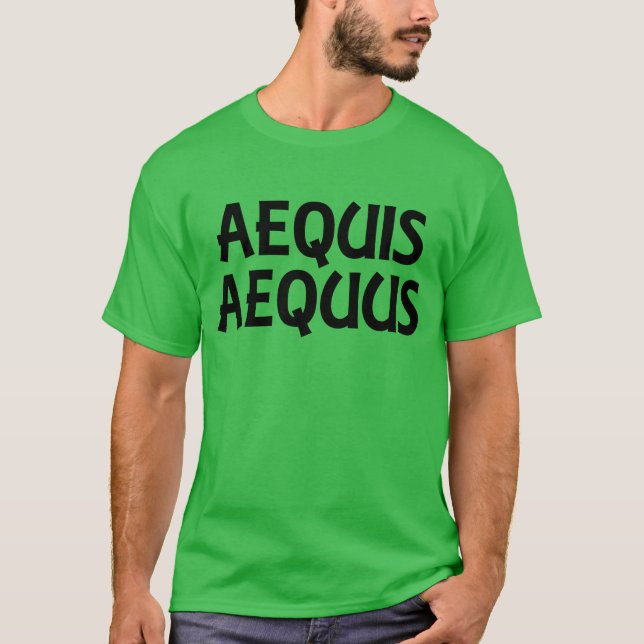T-shirt Aequis Aequuso le juste juste (Devant)