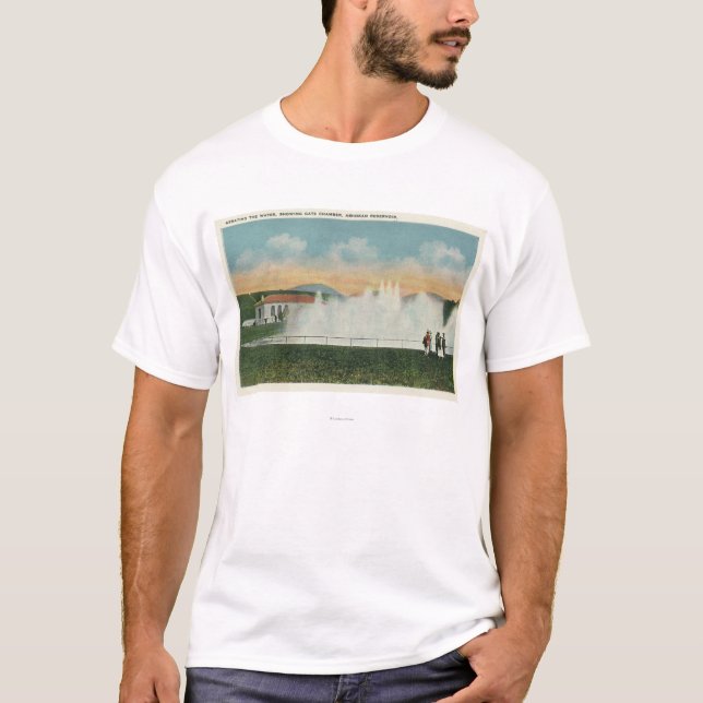 T-shirt Aération de l'eau au réservoir d'Ashokan (Devant)