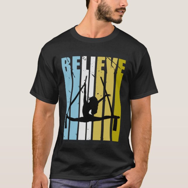T-shirt Aerialist Believe Silhouette Loves Practice Air Yo (Devant)