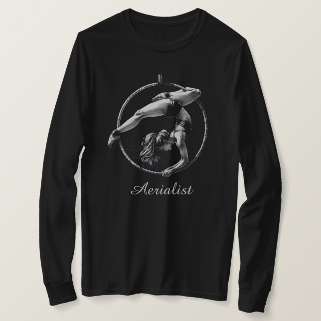 T-shirt Aérien Cerceau aérien Lyre (Design devant)