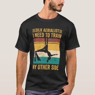 T-shirt Aérien de soie Aérien de soie Train d'Aérien de so