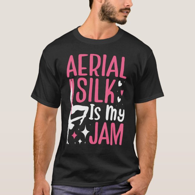 T-shirt Aérien De Soie Aérienne Je Passe Par Un Fil (Devant)