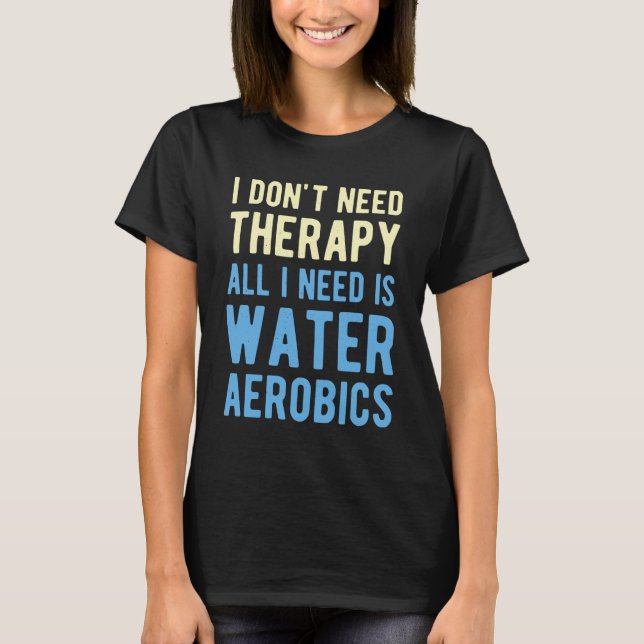 T-shirt Aérobic aquatique amusant (Devant)