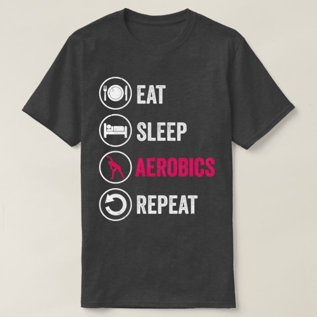 T-shirt Aérobic Fitness Training Cadeau (Design devant)