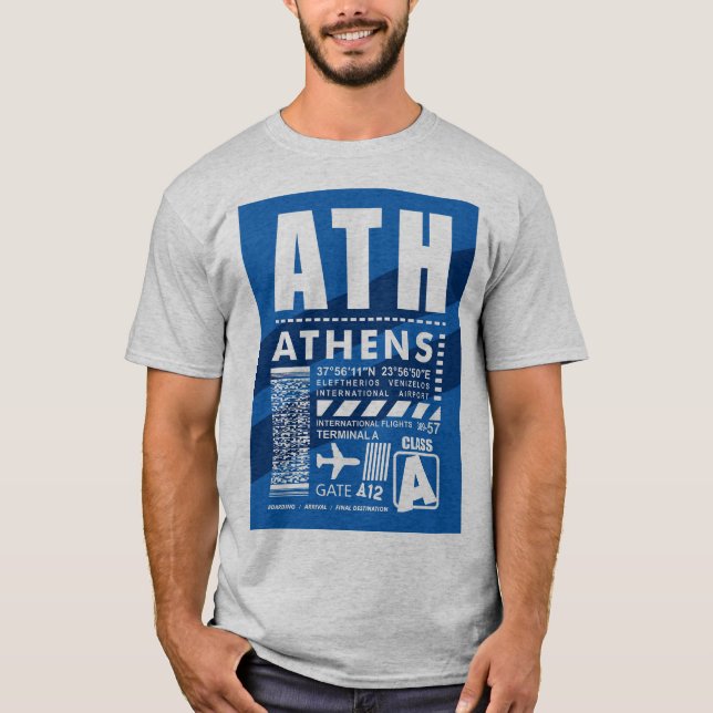T-shirt Aéroport d'Athènes (Devant)
