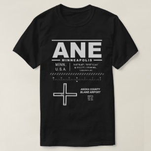 T-shirt Aéroport du comté d'Anoka Blaine ANE USAA